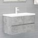 Ensemble de meubles de salle de bain 2 pcs Gris béton 3 - Photo n°4