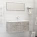 Ensemble de meubles de salle de bain 2 pcs Gris béton 7 - Photo n°1