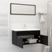 Ensemble de meubles de salle de bain 2 pcs Noir 11 - Photo n°3