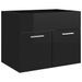 Ensemble de meubles de salle de bain 2 pcs Noir brillant - Photo n°9