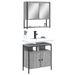Ensemble de meubles de salle de bain 2 pcs Sonoma gris - Photo n°1
