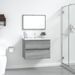 Ensemble de meubles de salle de bain 2 pcs Sonoma gris - Photo n°1