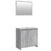 Ensemble de meubles de salle de bain 2 pcs Sonoma gris - Photo n°2