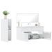 Ensemble de meubles de salle de bain 3 pcs blanc brillant - Photo n°4