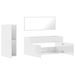 Ensemble de meubles de salle de bain 3 pcs blanc brillant - Photo n°8