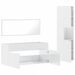 Ensemble de meubles de salle de bain 3 pcs blanc brillant - Photo n°8