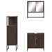 Ensemble de meubles de salle de bain 3 pcs Chêne marron - Photo n°6