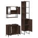 Ensemble de meubles de salle de bain 3 pcs Chêne marron - Photo n°5