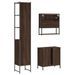 Ensemble de meubles de salle de bain 3 pcs Chêne marron - Photo n°8