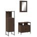 Ensemble de meubles de salle de bain 3 pcs Chêne marron - Photo n°2