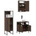 Ensemble de meubles de salle de bain 3 pcs Chêne marron - Photo n°4