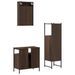 Ensemble de meubles de salle de bain 3 pcs Chêne marron - Photo n°8