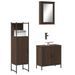 Ensemble de meubles de salle de bain 3 pcs Chêne marron - Photo n°1