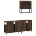 Ensemble de meubles de salle de bain 3 pcs Chêne marron - Photo n°8