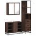 Ensemble de meubles de salle de bain 3 pcs Chêne marron - Photo n°2