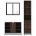 Ensemble de meubles de salle de bain 3 pcs Chêne marron - Photo n°5