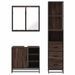 Ensemble de meubles de salle de bain 3 pcs Chêne marron - Photo n°5