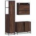 Ensemble de meubles de salle de bain 3 pcs Chêne marron - Photo n°7