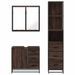 Ensemble de meubles de salle de bain 3 pcs Chêne marron - Photo n°5