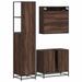 Ensemble de meubles de salle de bain 3 pcs Chêne marron - Photo n°7