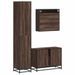 Ensemble de meubles de salle de bain 3 pcs Chêne marron - Photo n°7