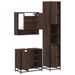 Ensemble de meubles de salle de bain 3 pcs Chêne marron - Photo n°8