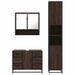 Ensemble de meubles de salle de bain 3 pcs Chêne marron - Photo n°5