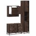 Ensemble de meubles de salle de bain 3 pcs Chêne marron - Photo n°8