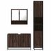 Ensemble de meubles de salle de bain 3 pcs Chêne marron - Photo n°5