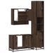 Ensemble de meubles de salle de bain 3 pcs Chêne marron - Photo n°8