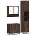 Ensemble de meubles de salle de bain 3 pcs Chêne marron - Photo n°2