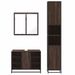 Ensemble de meubles de salle de bain 3 pcs Chêne marron - Photo n°5