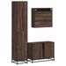 Ensemble de meubles de salle de bain 3 pcs Chêne marron - Photo n°7