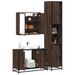 Ensemble de meubles de salle de bain 3 pcs Chêne marron - Photo n°1