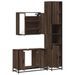 Ensemble de meubles de salle de bain 3 pcs Chêne marron - Photo n°8