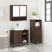 Ensemble de meubles de salle de bain 3 pcs Chêne marron - Photo n°4