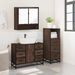 Ensemble de meubles de salle de bain 3 pcs Chêne marron - Photo n°4