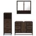 Ensemble de meubles de salle de bain 3 pcs Chêne marron - Photo n°5