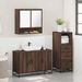 Ensemble de meubles de salle de bain 3 pcs Chêne marron - Photo n°4