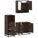 Ensemble de meubles de salle de bain 3 pcs Chêne marron - Photo n°8