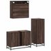 Ensemble de meubles de salle de bain 3 pcs Chêne marron - Photo n°7