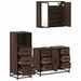 Ensemble de meubles de salle de bain 3 pcs Chêne marron - Photo n°6