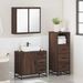 Ensemble de meubles de salle de bain 3 pcs Chêne marron - Photo n°4