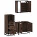 Ensemble de meubles de salle de bain 3 pcs Chêne marron - Photo n°6