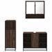 Ensemble de meubles de salle de bain 3 pcs Chêne marron - Photo n°5