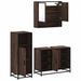 Ensemble de meubles de salle de bain 3 pcs Chêne marron - Photo n°6