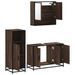 Ensemble de meubles de salle de bain 3 pcs Chêne marron - Photo n°6