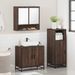 Ensemble de meubles de salle de bain 3 pcs Chêne marron - Photo n°4