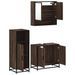 Ensemble de meubles de salle de bain 3 pcs Chêne marron - Photo n°6