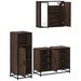 Ensemble de meubles de salle de bain 3 pcs Chêne marron - Photo n°6